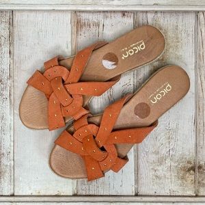 Picon Leather Studded Espadrille Sandals